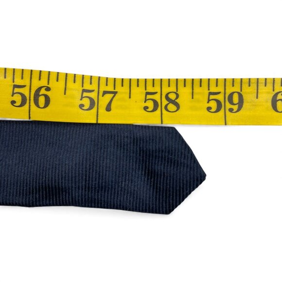 Tommy Hilfiger Silk Tie Geometric Blue Beige Vintage 90's - Picture 6 of 6